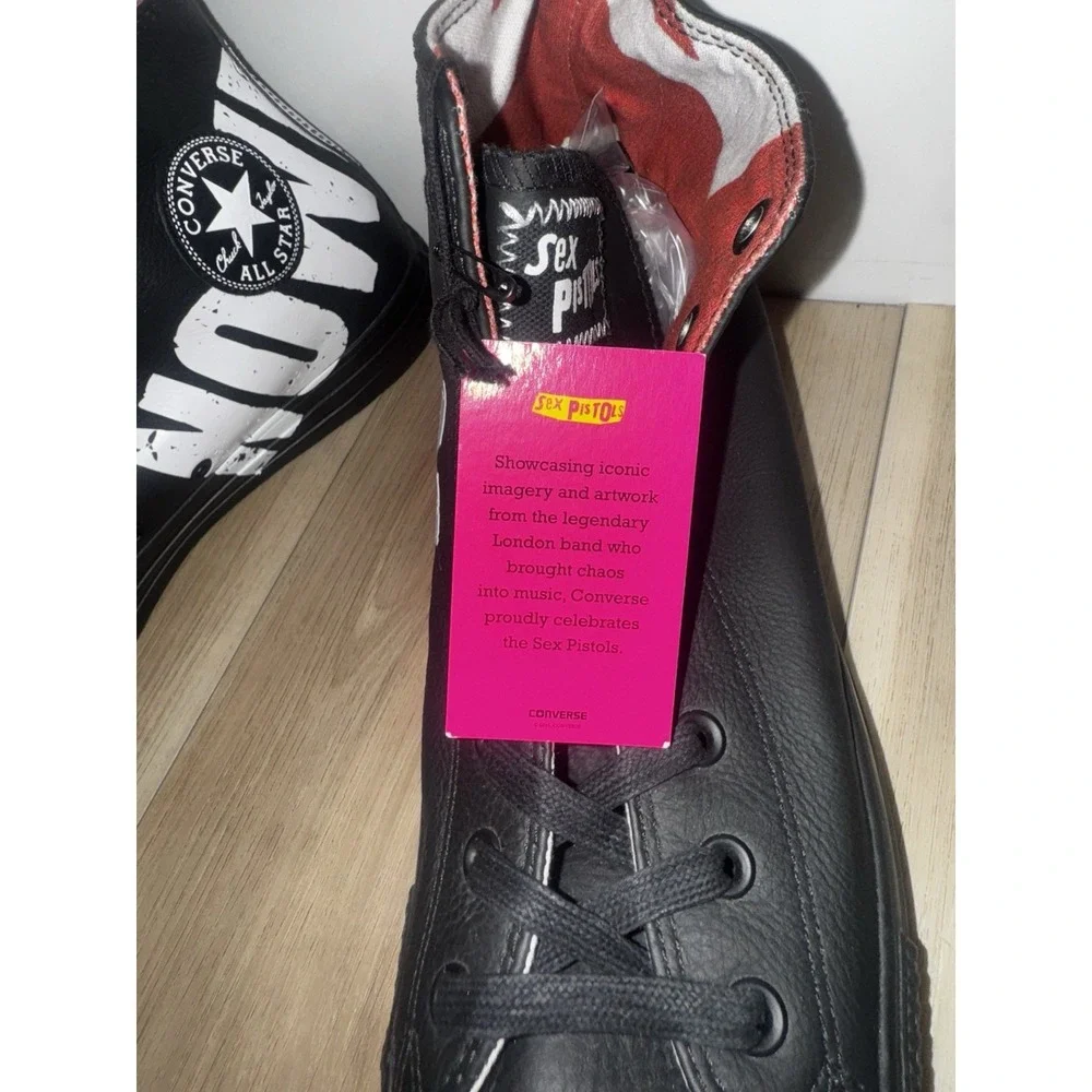 Converse All Star Sex Pistols Boredom/Nowhere Chuck Taylor Sneakers Sz. 11.5 NEW